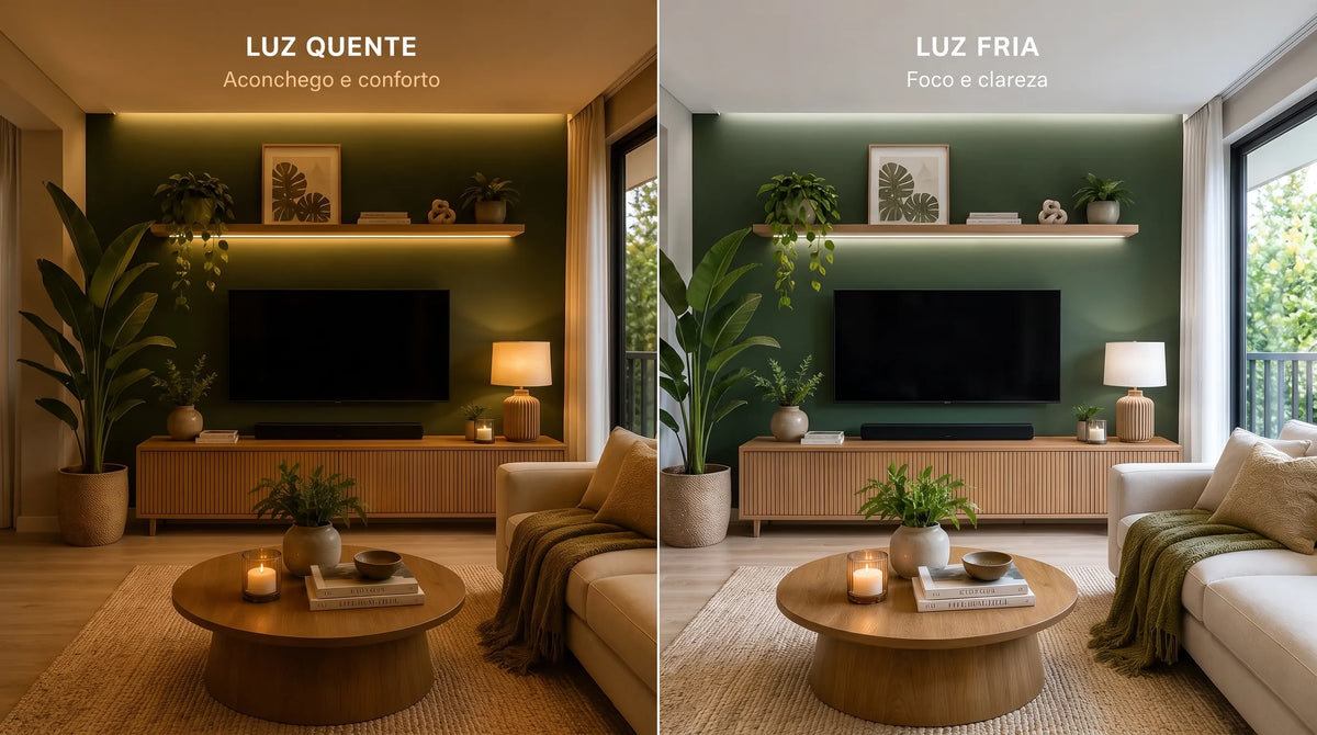 Luz quente ou fria? Descubra qual escolher para cada ambiente da sua casa