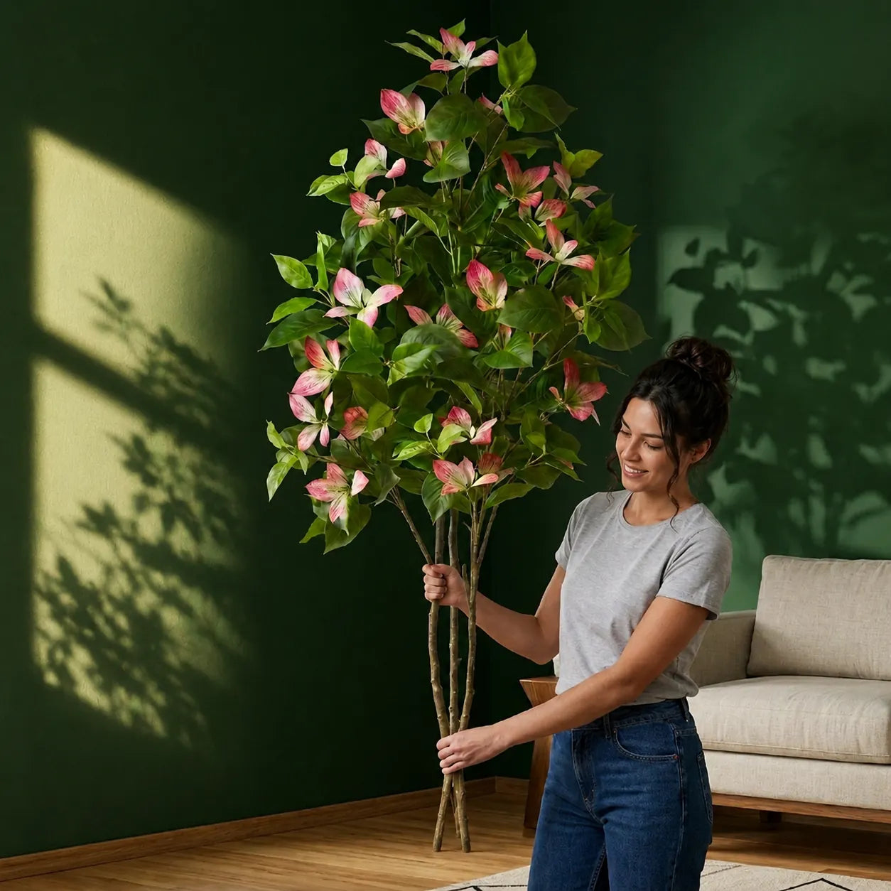 Árvore Artificial Florescente Ametista