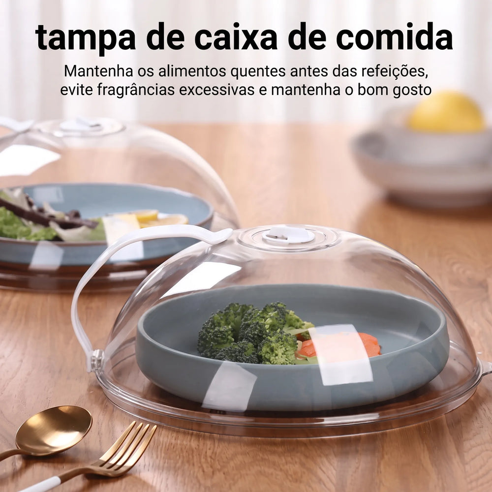 Tampa Protetora para Micro-ondas com Respiro de Vapor e Alça