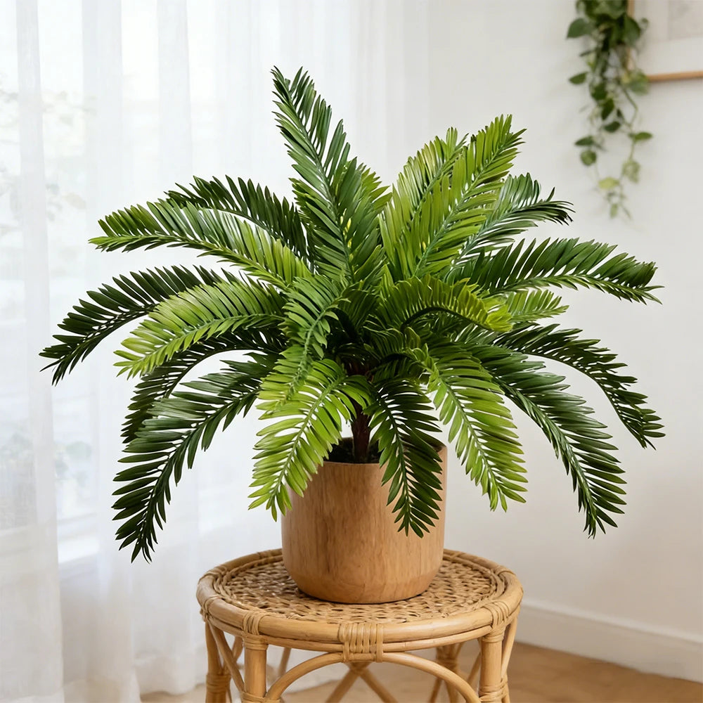 Planta Artificial Palmeira Cícada com Folhas Arqueadas