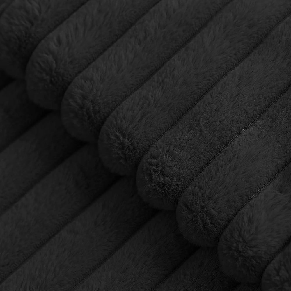 Capa de Almofada Pelúcia Fake Fur Listrada