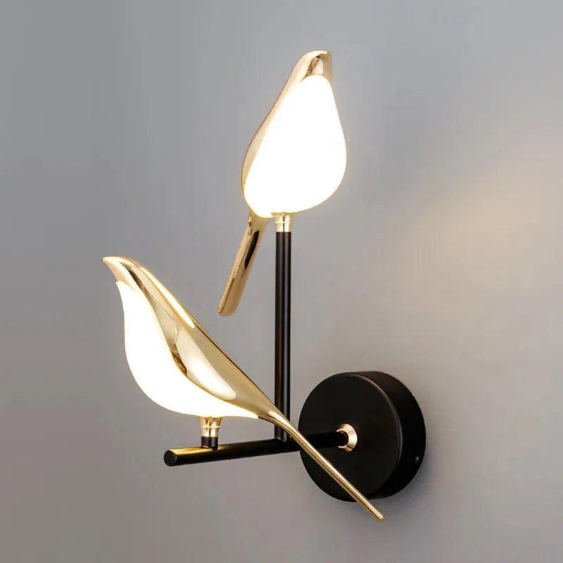 Arandela LED Decorativa Pássaro Magpie