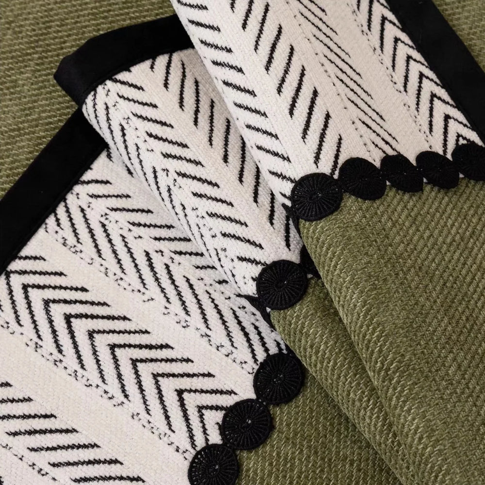 Cobertor de Sofa de Chenille para Sala de Estar