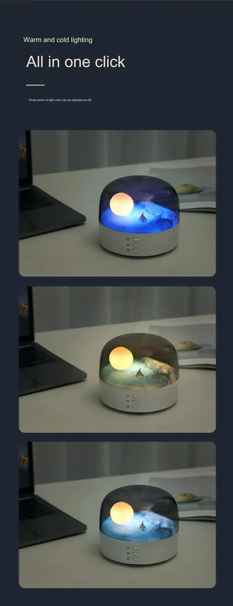 Lâmpada de Mesa de Lua
