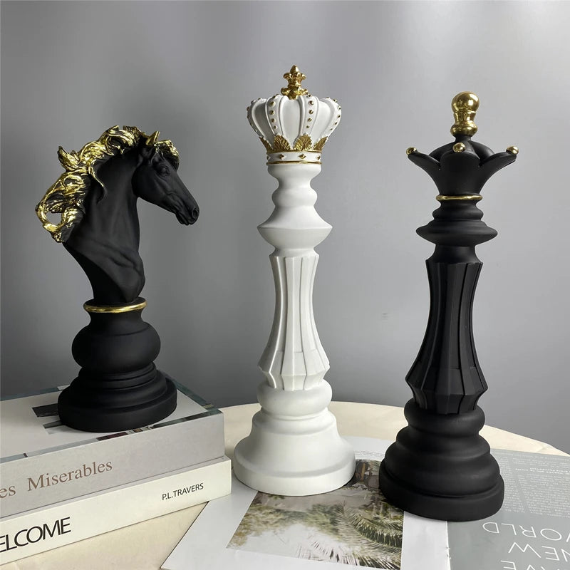 Figurina de Xadrez de Resina