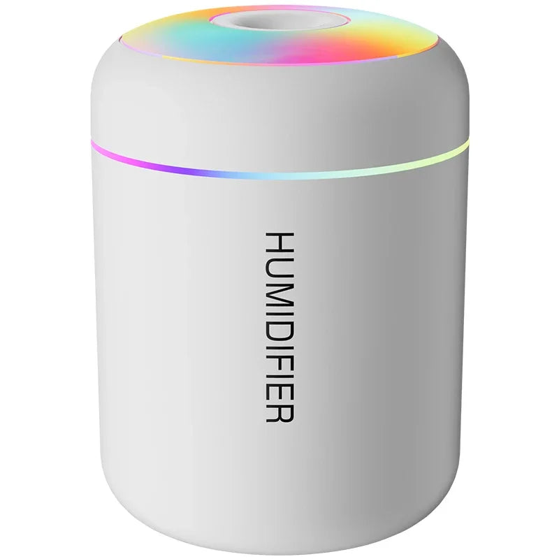 Mini Umidificador USB com Difusor de Aromas e Luz LED