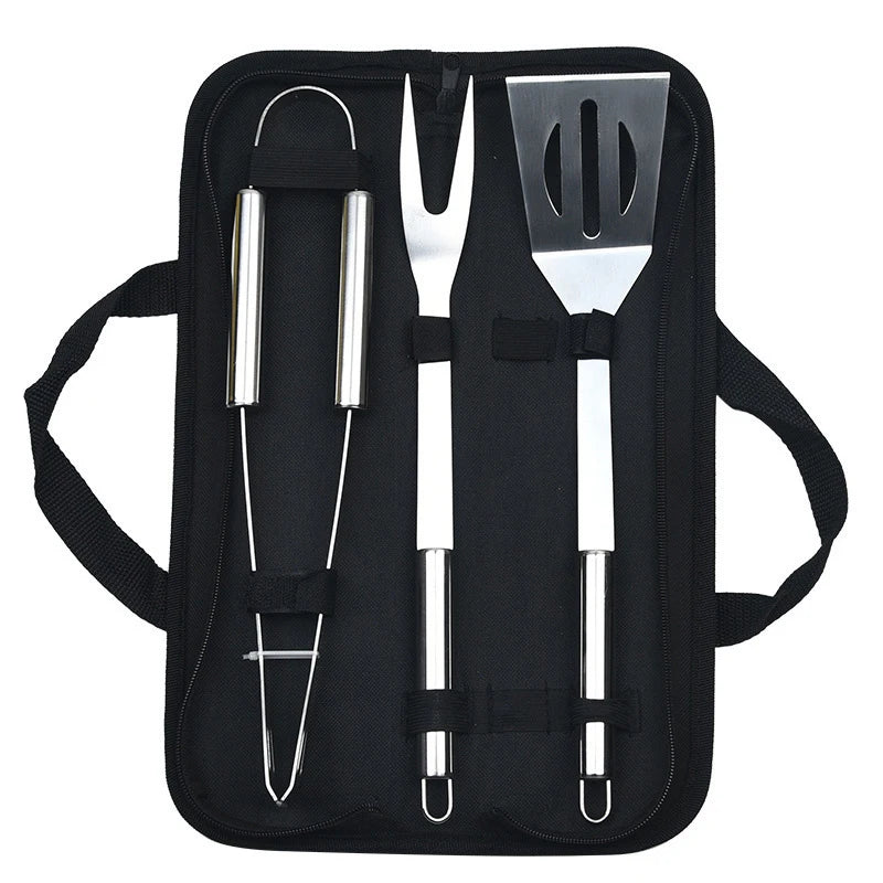 Kit Churrasco Portátil 9 Peças com Estojo