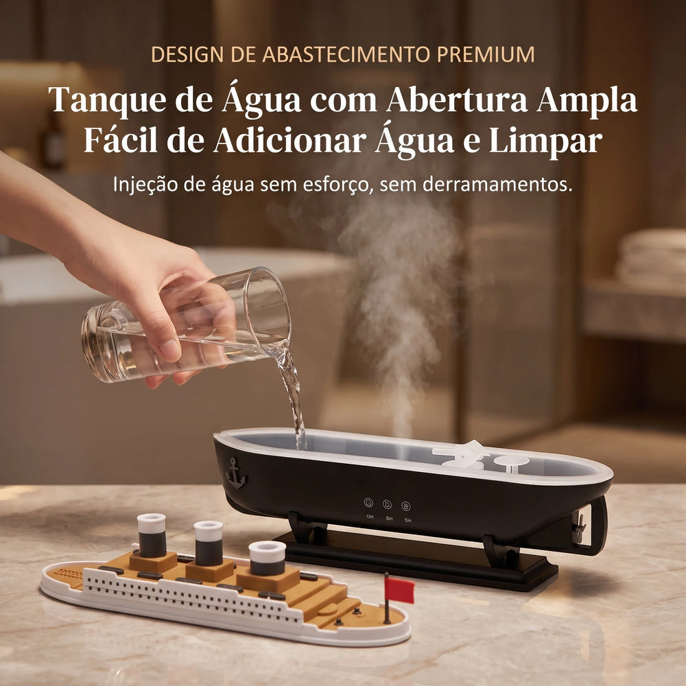 Umidificador Aromatizador Navio Titanic