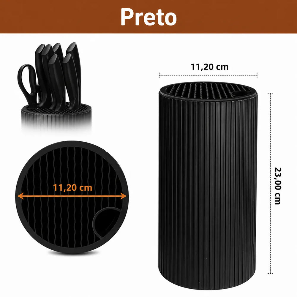Suporte para Facas com Design Compacto