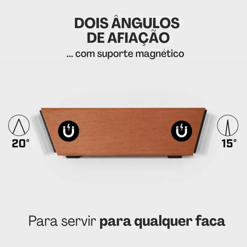 Affino™ - Afiador de Facas Magnético de Rolo Diamantado + Brinde Grátis