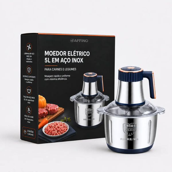 Triturador Turbo Pro 5L – Corte e Moagem de Precisão