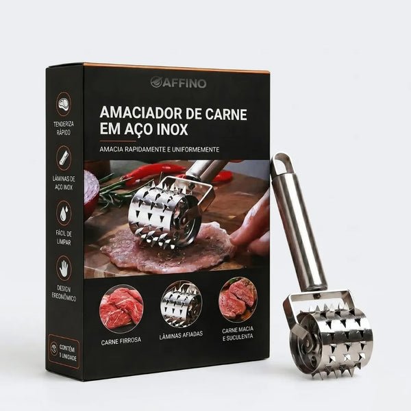 Amaciador de Carne em Aço Inox com Lâminas