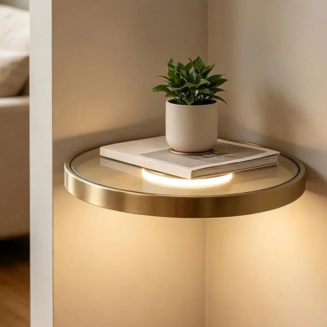 Prateleira Solaris com Iluminação Embutida para Plantas e Decoração