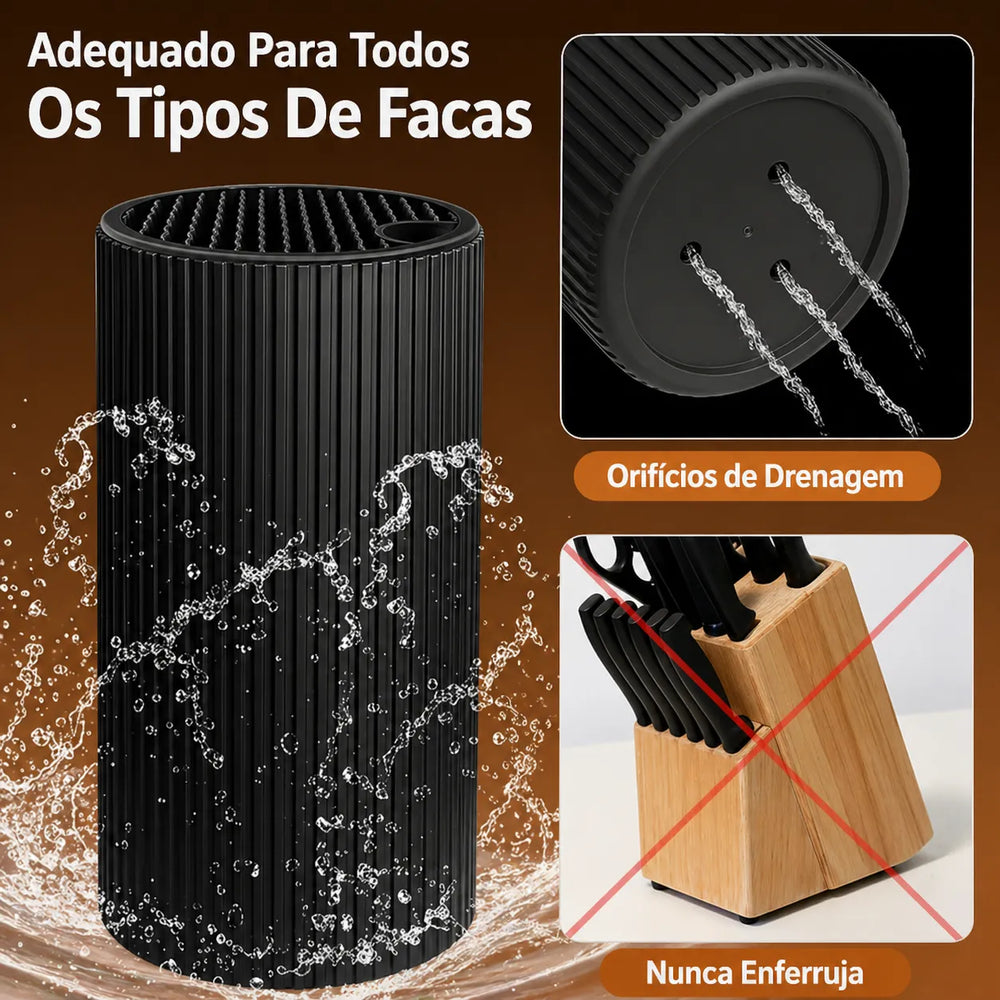 Suporte para Facas com Design Compacto
