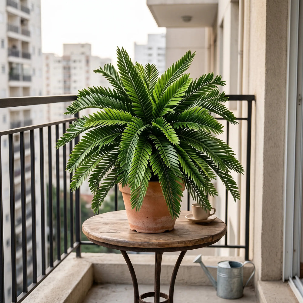 Planta Artificial Palmeira Cícada com Folhas Arqueadas