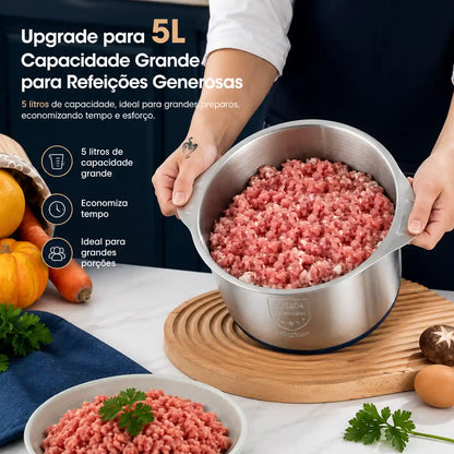 Triturador Turbo Pro 5L – Corte e Moagem de Precisão