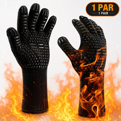Luva Térmica de Silicone Antiderrapante para Churrasco e Forno