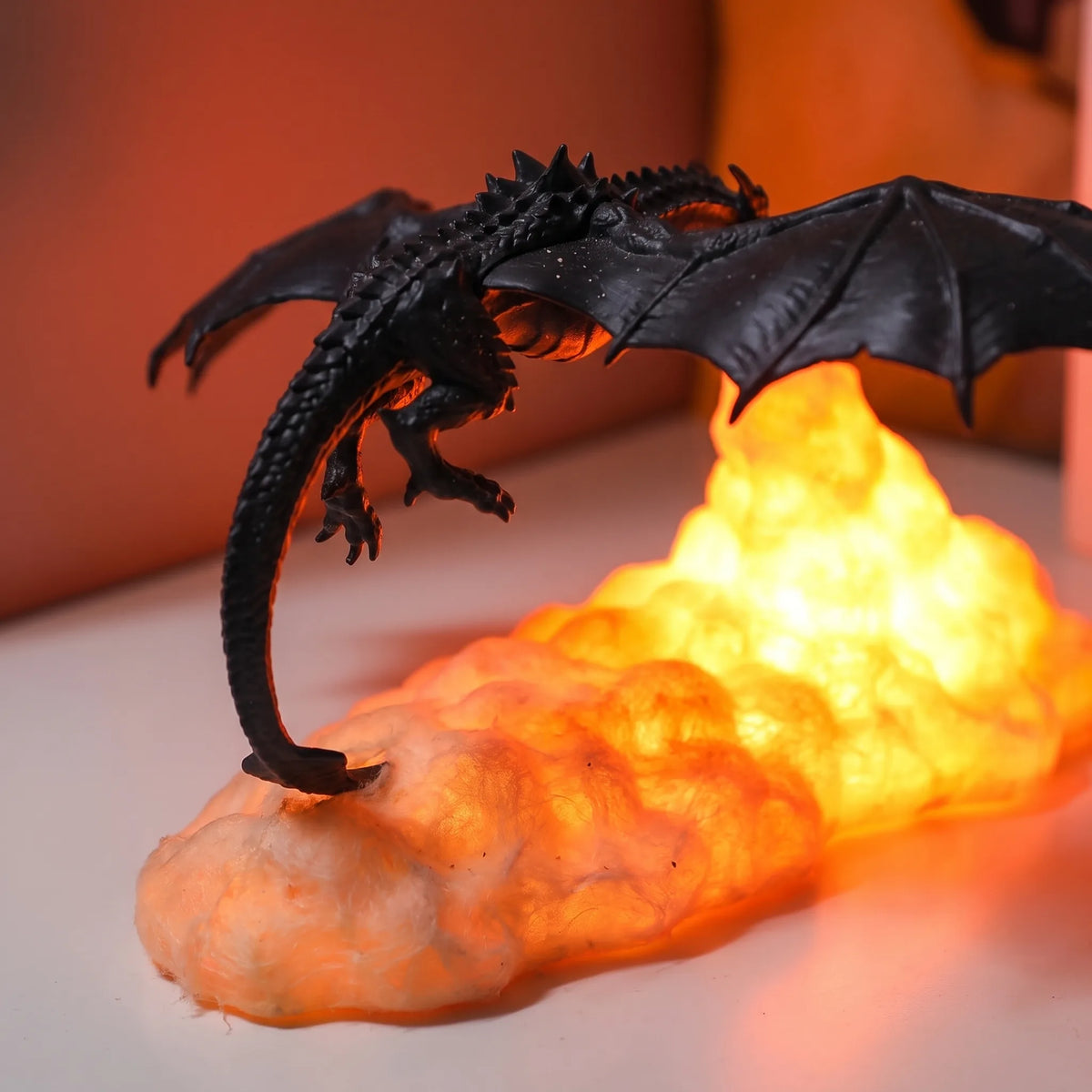 Luminária 3D Dragão Firestorm | Edição Limitada