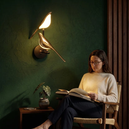 Arandela LED Decorativa Pássaro Magpie