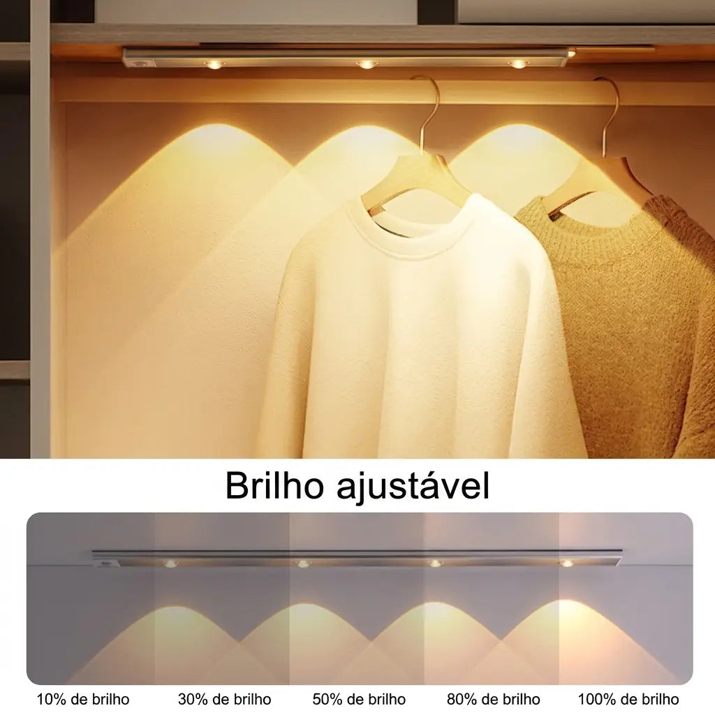Luminária LED com Sensor de Movimento USB