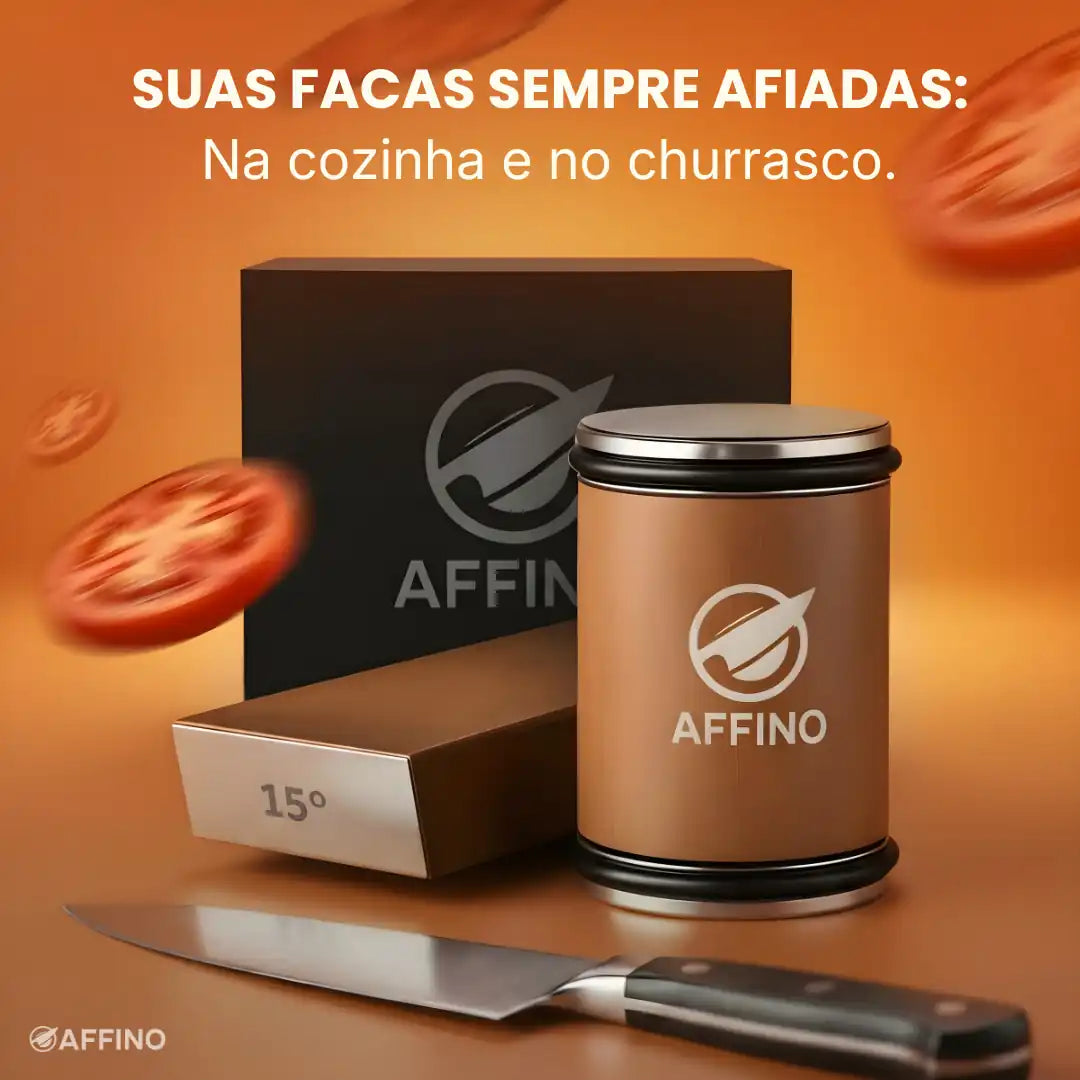 Affino™ - Afiador de Facas Magnético de Rolo Diamantado