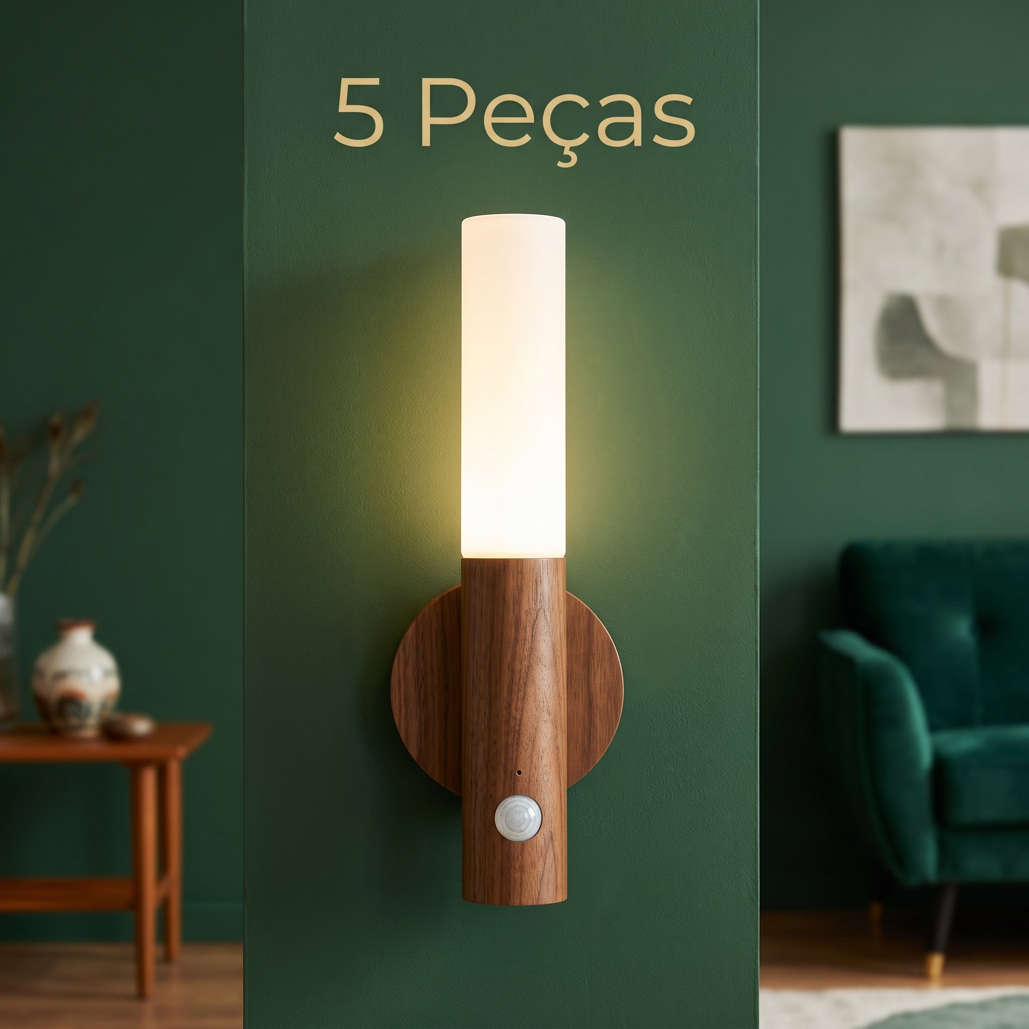 Luminária LED Bastão com Sensor de Movimento