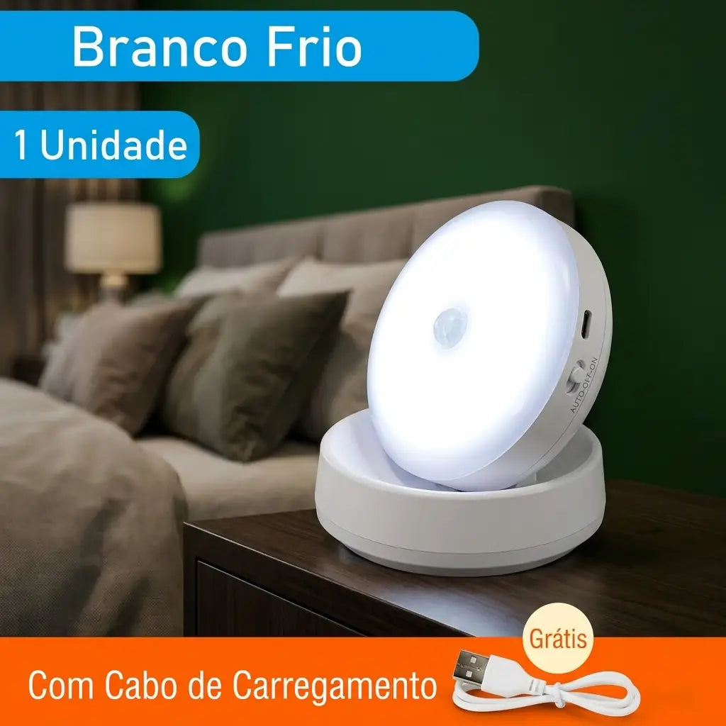 Luz de Led  LED Noturna com Sensor de Movimento 360°