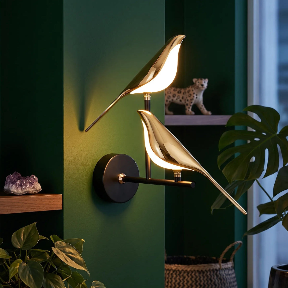 Arandela LED Decorativa Pássaro Magpie