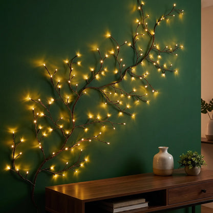 Luminária de Galhos LED com 8 Modos de Iluminação