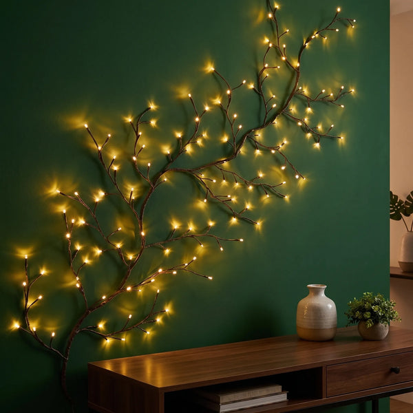 Luminária de Galhos LED com 8 Modos de Iluminação