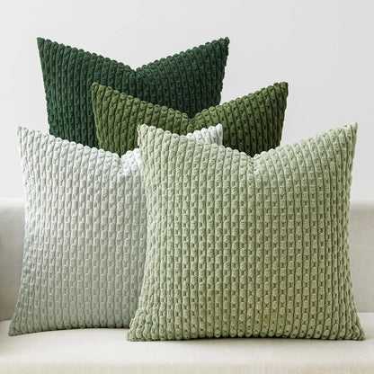 Capa de Almofada Decorativa em Corduroy Estilo Boho