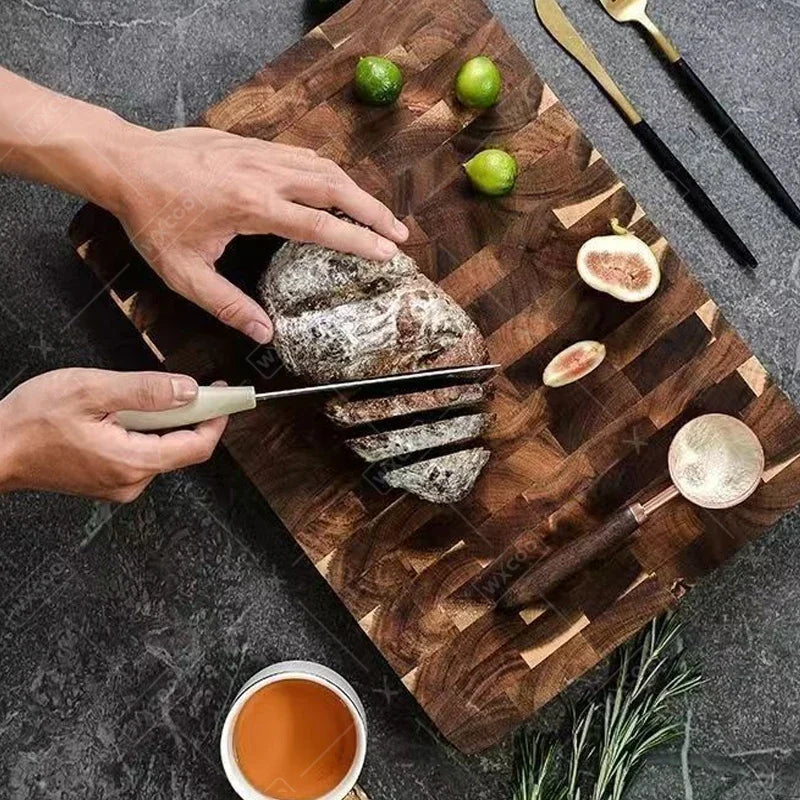 Tábua de Corte em Madeira Acácia Espessa Dupla Face