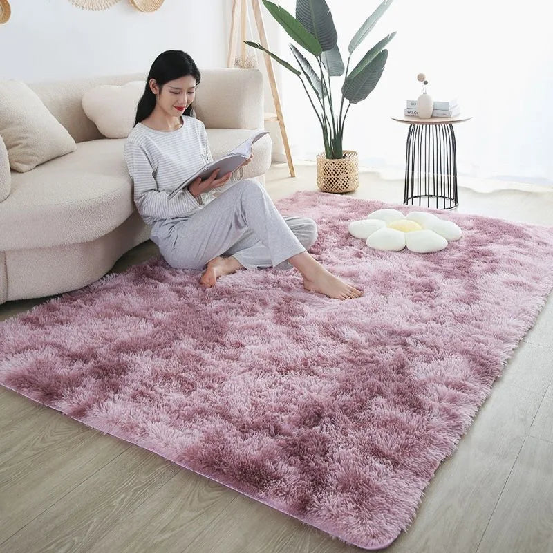 Tapete de Veludo Luxuoso Macio e Antiderrapante - Sala/Quarto