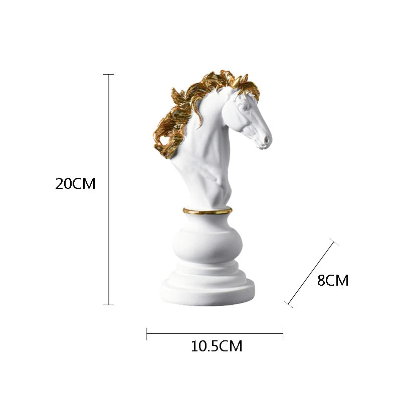 Figurina de Xadrez de Resina