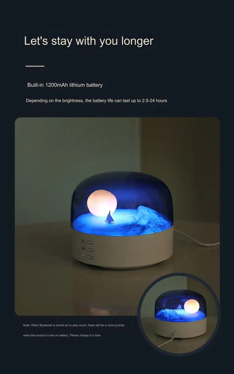 Lâmpada de Mesa de Lua