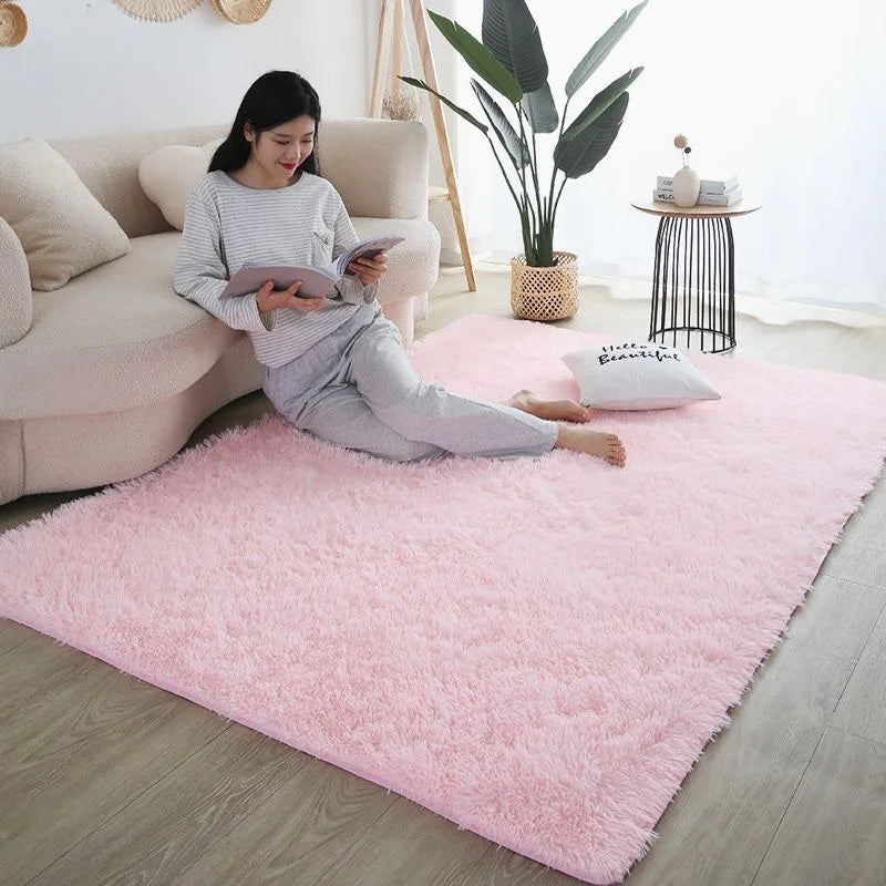 Tapete de Veludo Luxuoso Macio e Antiderrapante - Sala/Quarto