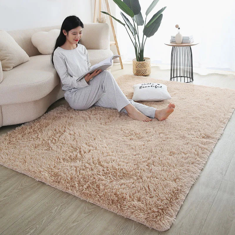 Tapete de Veludo Luxuoso Macio e Antiderrapante - Sala/Quarto