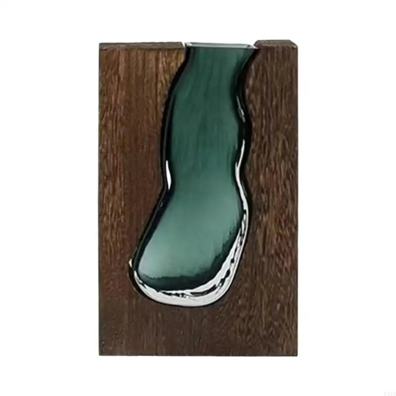 Vaso de Vidro Embutido para Flores – Decoração Rústica
