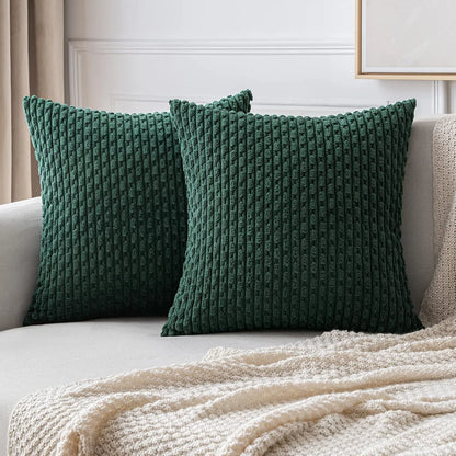 Capa de Almofada Decorativa em Corduroy Estilo Boho