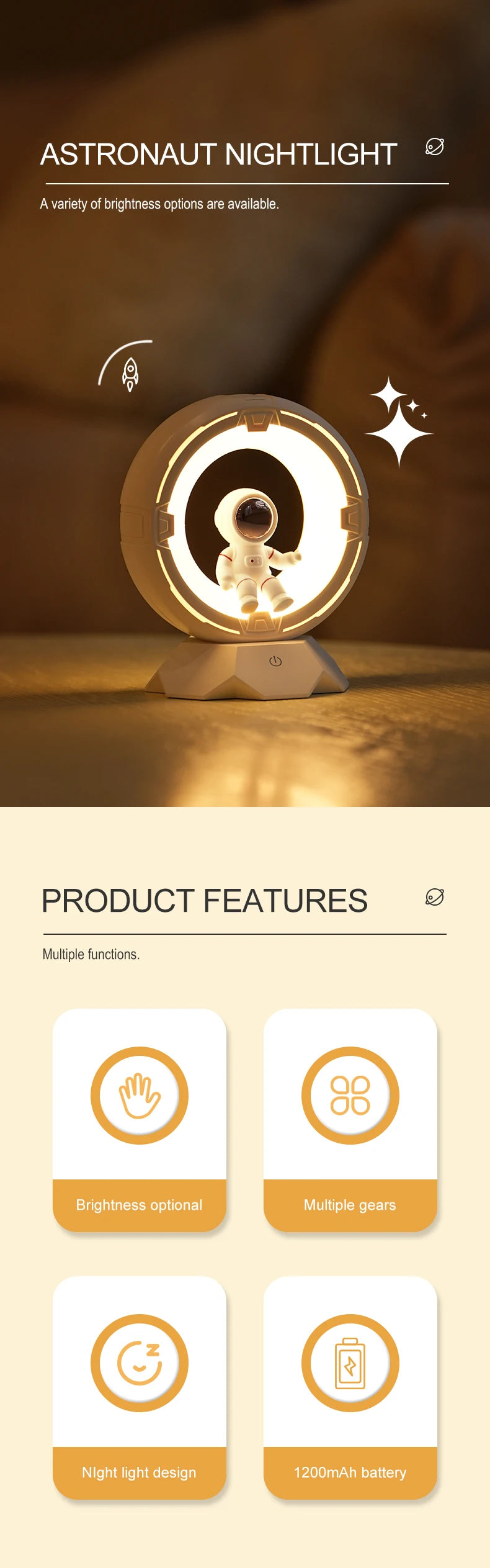 Lâmpada de Mesa LED Dimmer