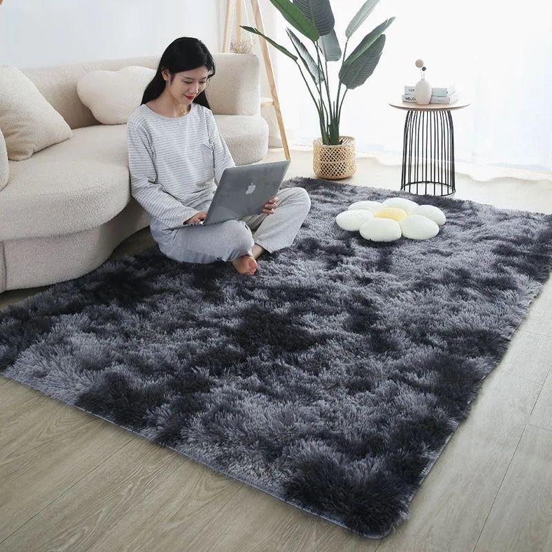 Tapete de Veludo Luxuoso Macio e Antiderrapante - Sala/Quarto
