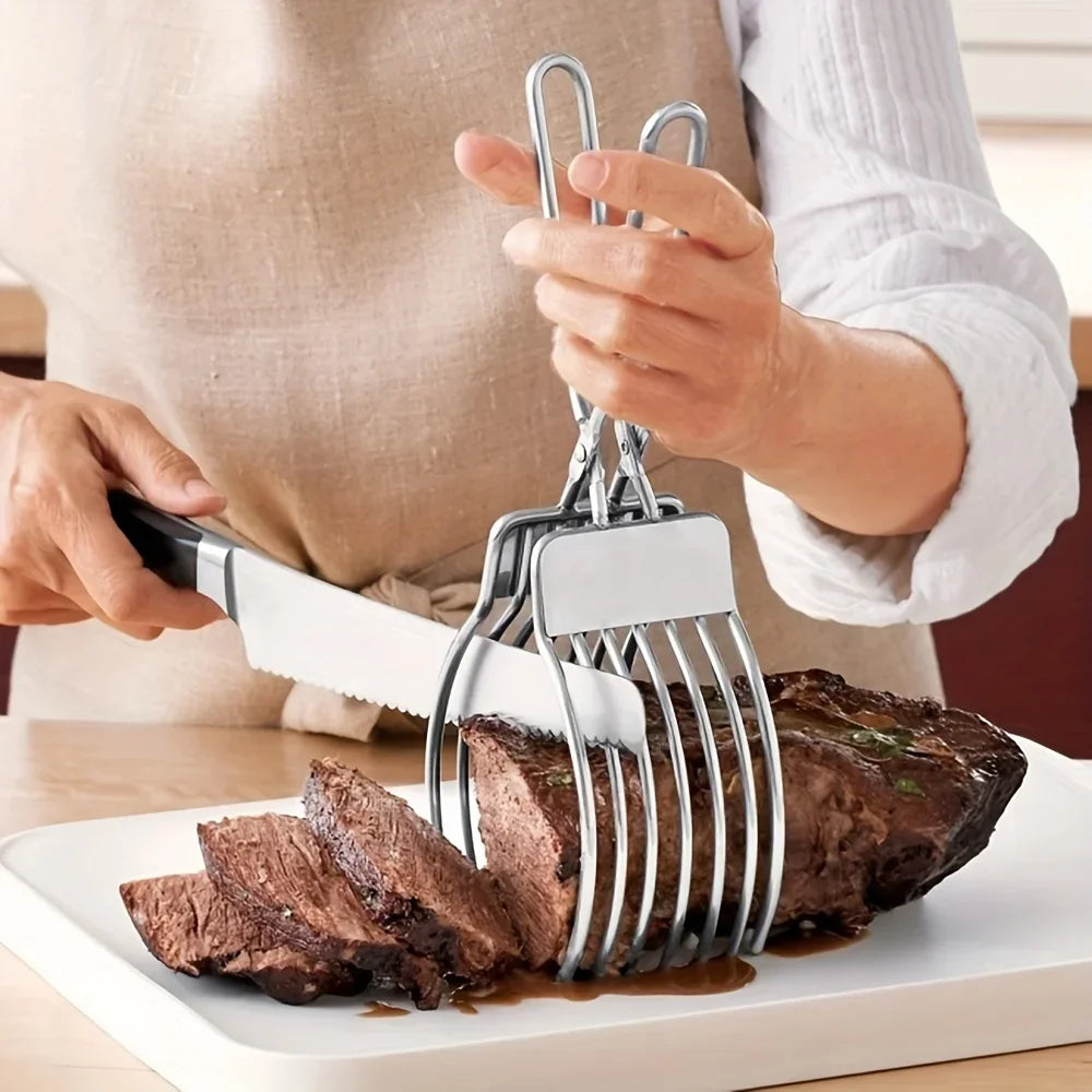 Cortador Multifunção em Aço Inox para Churrasco e Cozinha