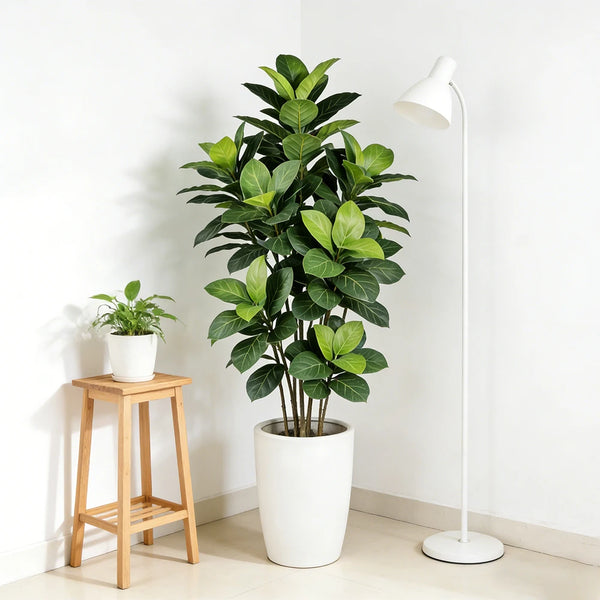 Árvore Artificial Ficus com Folhas Tropicais para Decoração