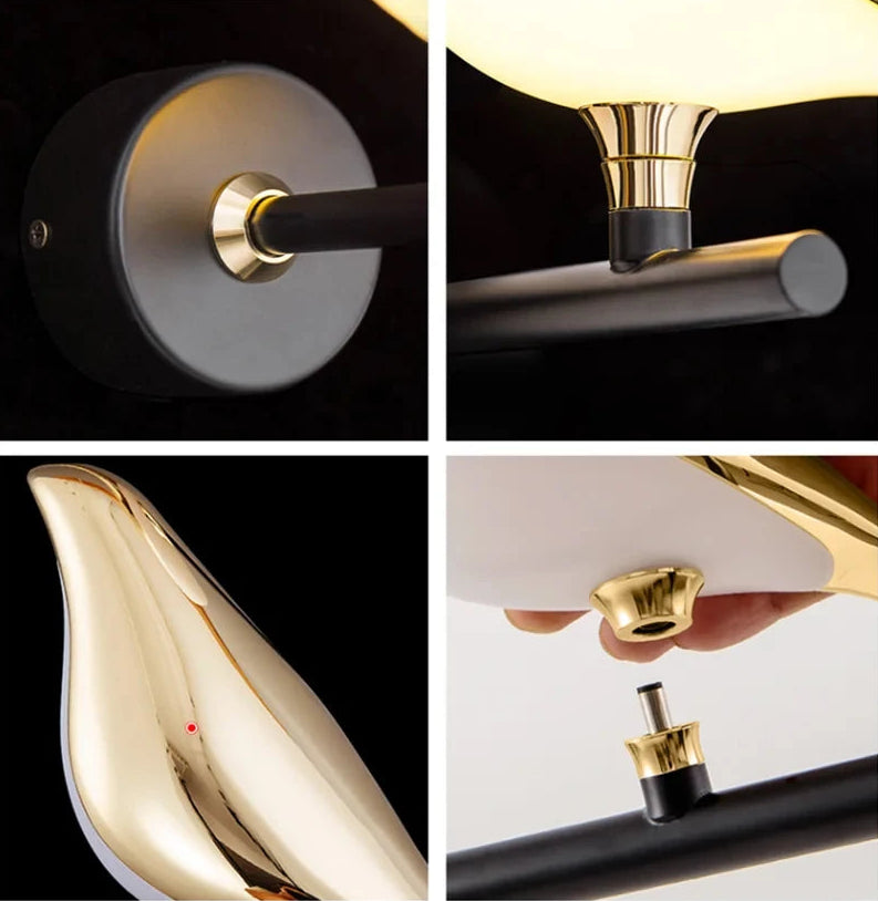 Arandela LED Decorativa Pássaro Magpie