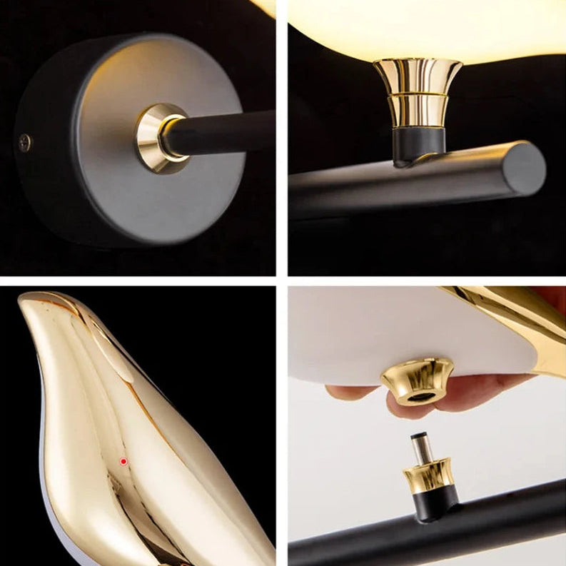 Arandela LED Decorativa Pássaro Magpie
