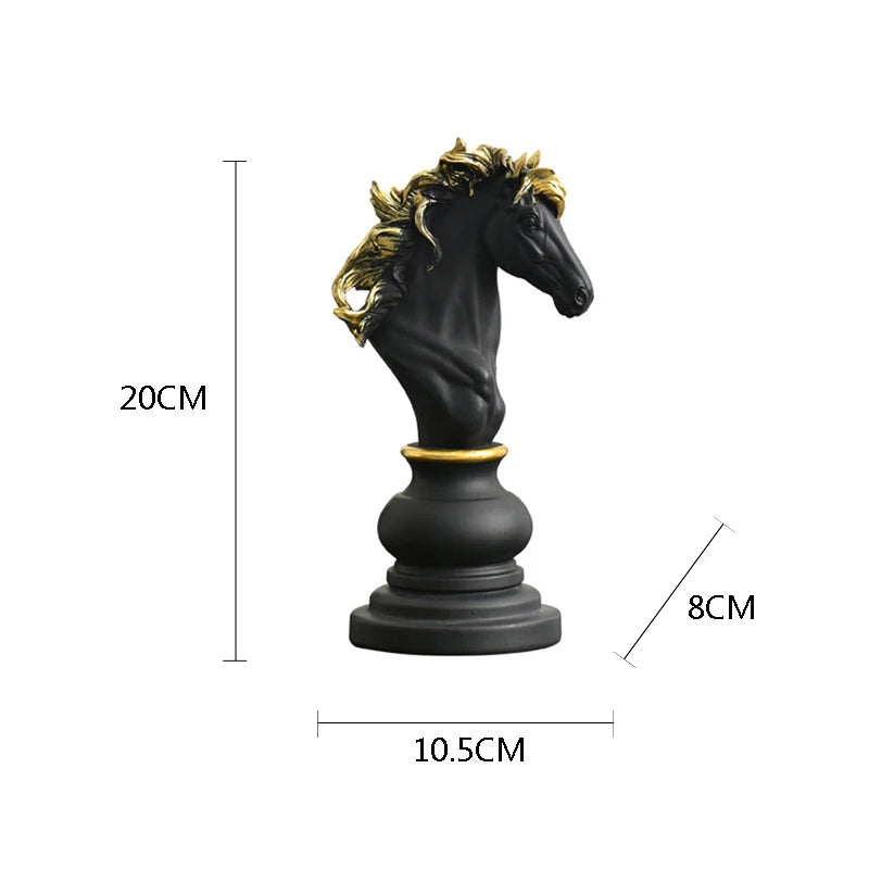 Figurina de Xadrez de Resina