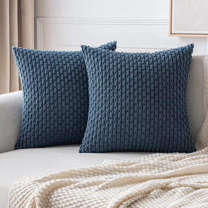 Capa de Almofada Decorativa em Corduroy Estilo Boho
