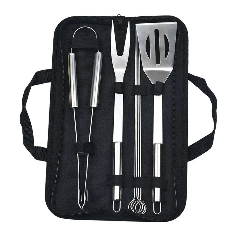 Kit Churrasco Portátil 9 Peças com Estojo