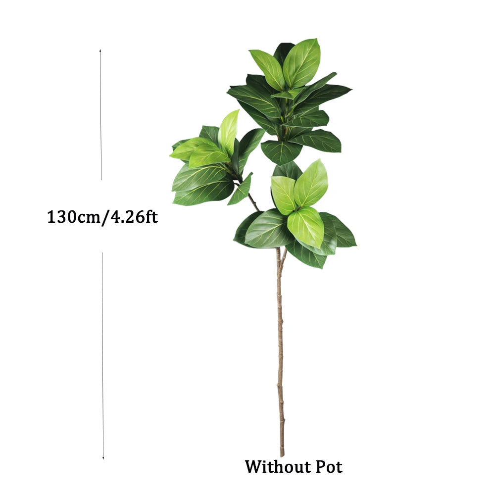 Árvore Artificial Ficus com Folhas Tropicais para Decoração