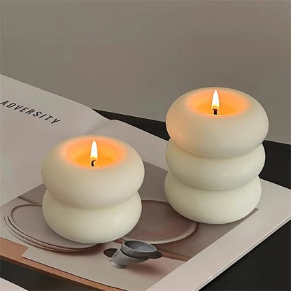 Vela Donut Artesanal Aromática para Decoração